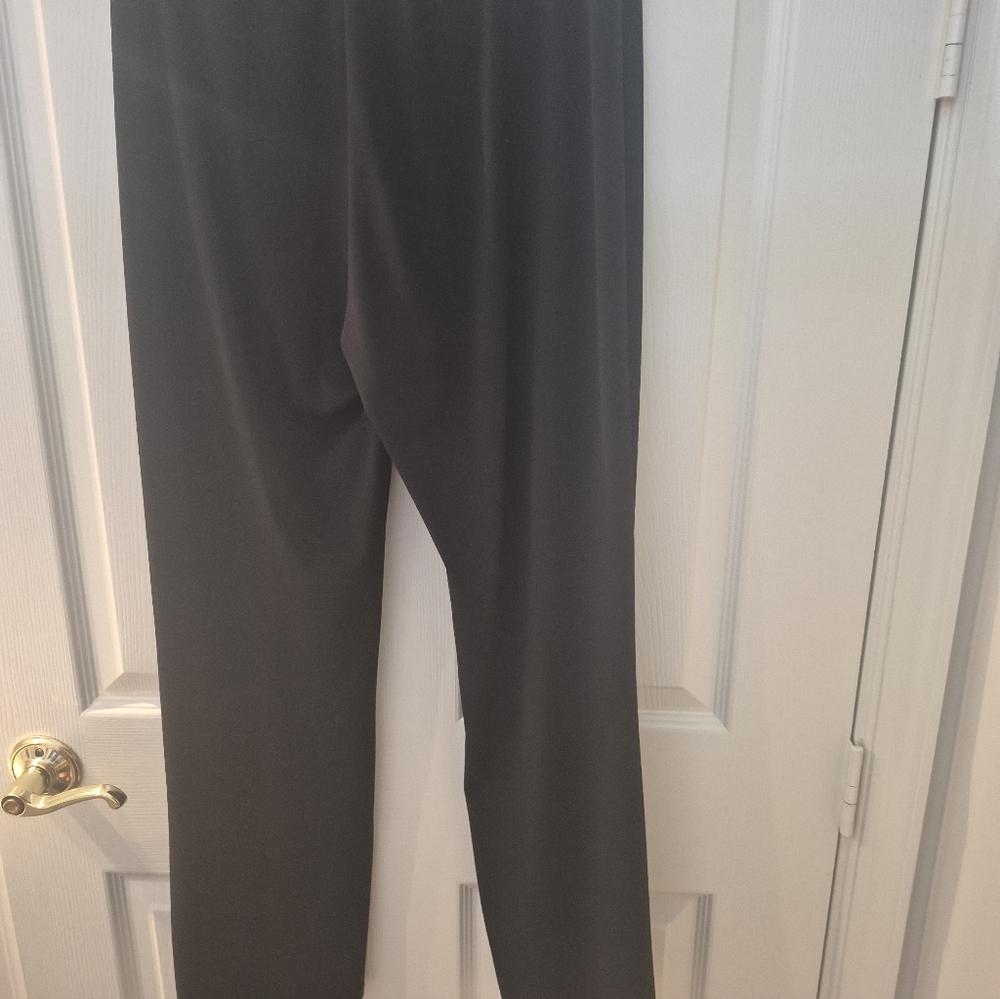 Clara Sun Woo Black Ankle Pants Split Hem Sz1X